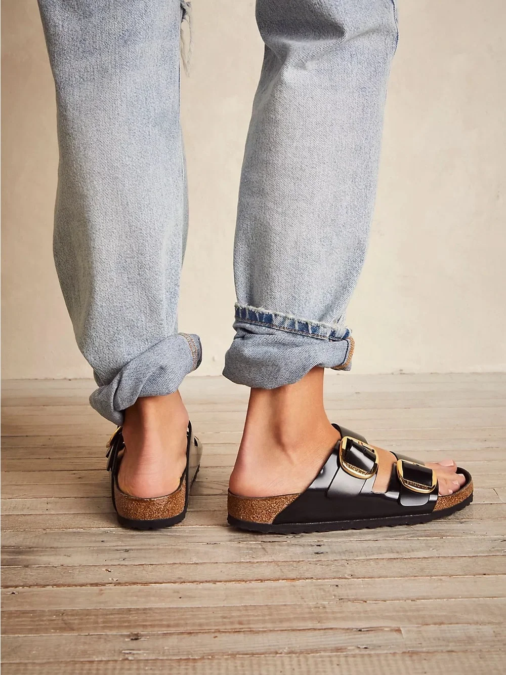 Birkenstock Arizona Big Buckle High Shine Sandals - Picture 2 of 7